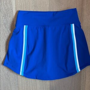 Beach Riot Blue Skirt with White and Blue Stripes